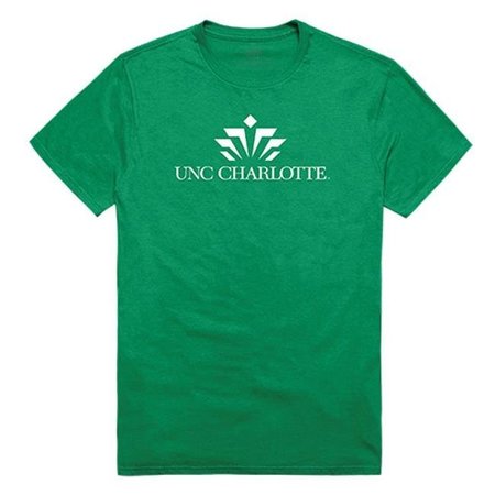 W REPUBLIC W Republic Apparel 516-194-G77-02 University of North Carolina at Charlotte Mens Institutional Tee; Kelly - Medium 516-194-G77-02